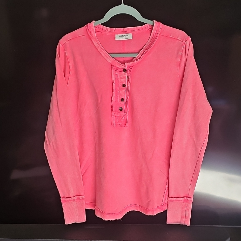 O'Neill Vibrant Pink Long Sleeve Tee